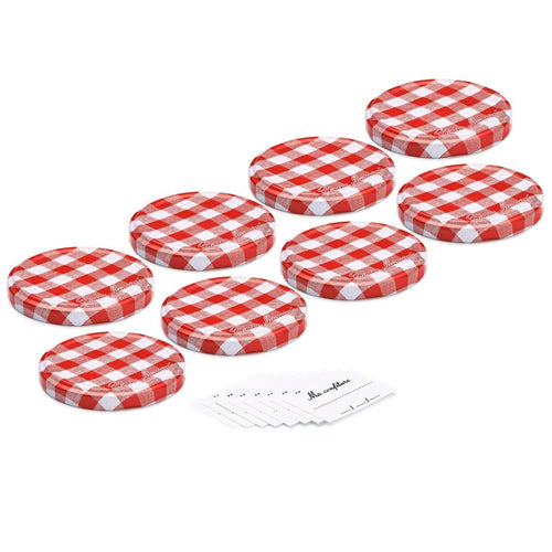 Lot de 8 Couvercles et Etiquettes pour pots de Confiture 210g - Bonne Maman BE - 2