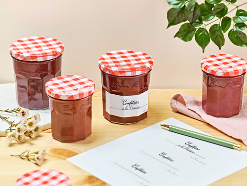 Lot de 6 Couvercles et Etiquettes pour pots de Confiture 370g - Bonne Maman BE - 3