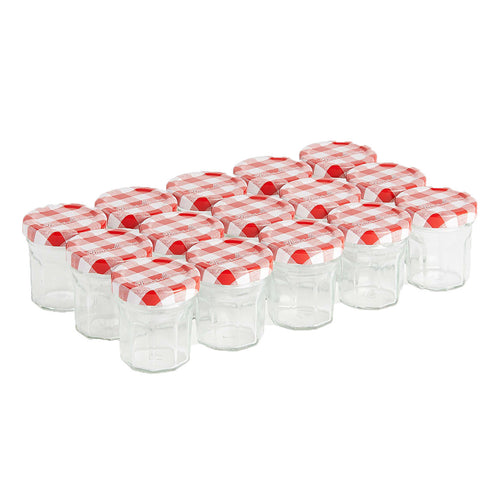 Lot de 15 petits pots 50g - rouge - Bonne Maman BE - 1