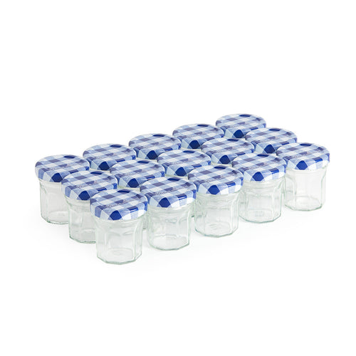 Lot de 15 petits pots 50g - bleu - Bonne Maman BE - 1