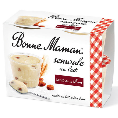 Griesmeel met rum-rozijnenmelk - Bonne Maman BE - 1